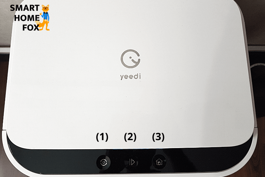 yeedi mop station de lavage boutons de controle